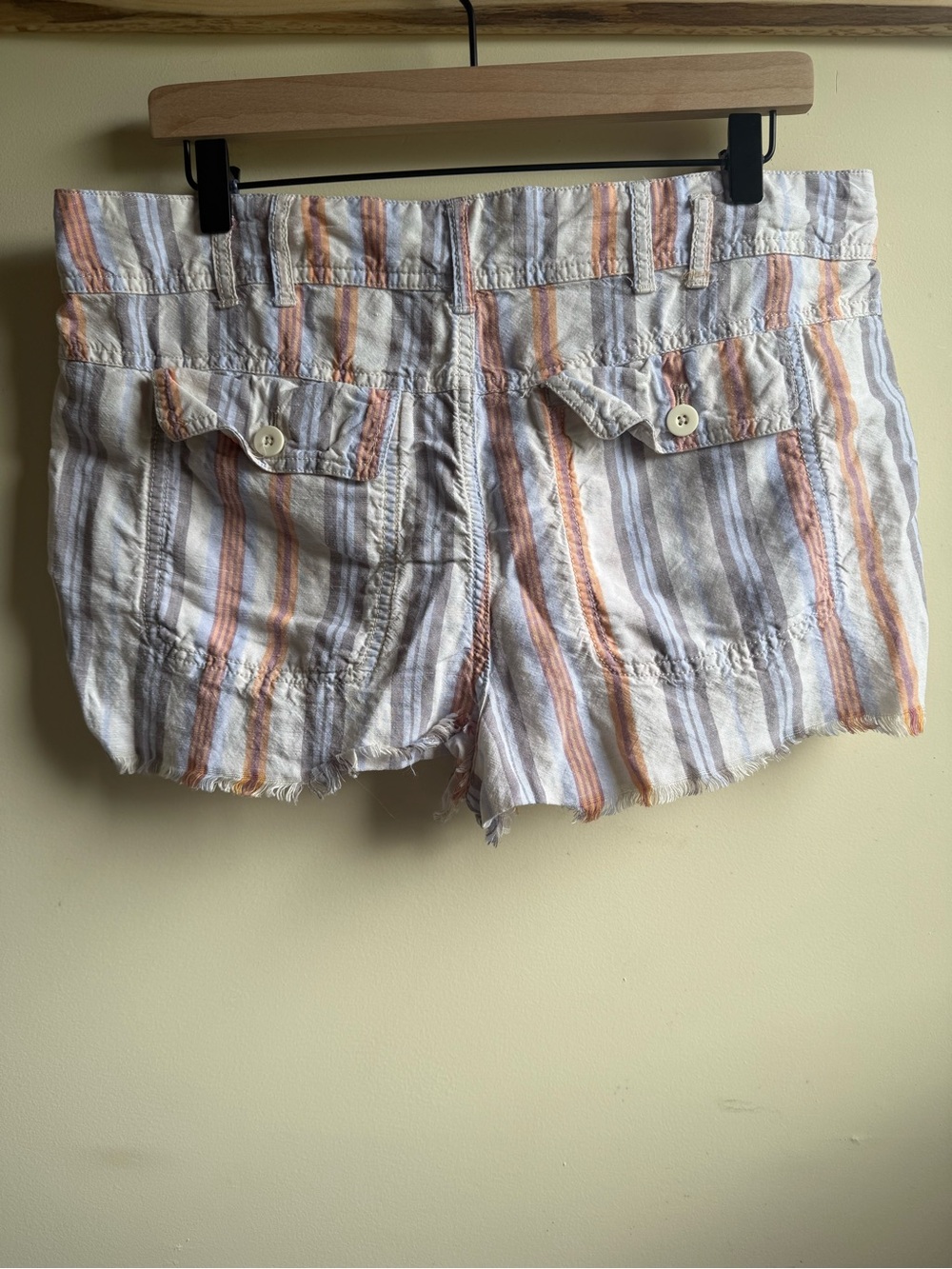 Free People Morning Rain Striped Shorts - Picture 2 of 3